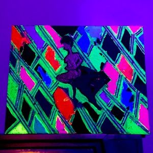 Glow-in-the-dark paint